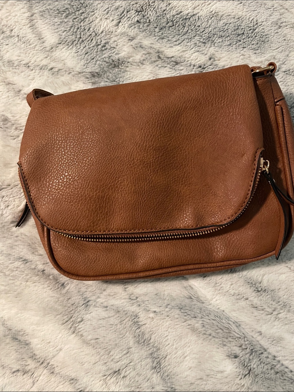 Classic Brown Leather Crossbody Bag